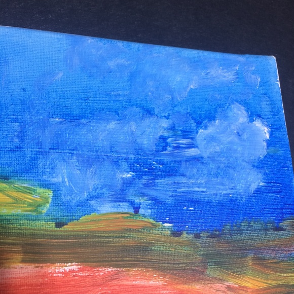 Contemporary Art Bison at Sunset, Striking Acrylic Painting - Picture 4 of 4